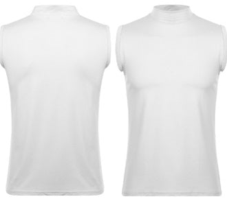Men's White Sleeveless Top